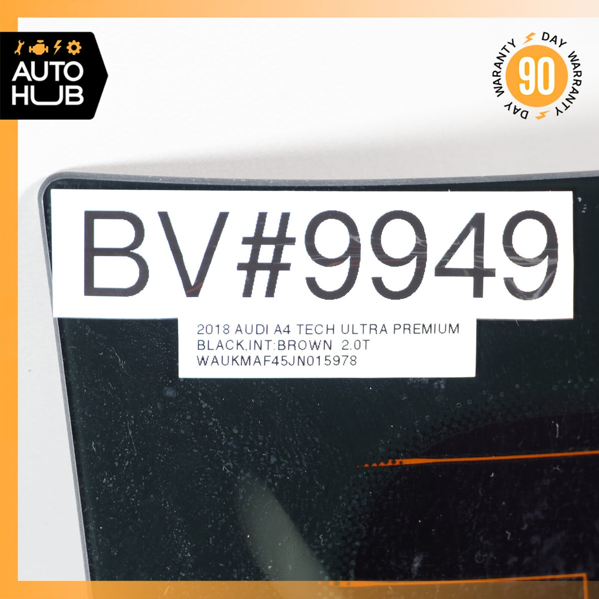 17-19 Audi B9 A4 Sedan Rear Windshield Window Glass OEM 56k - photo 24