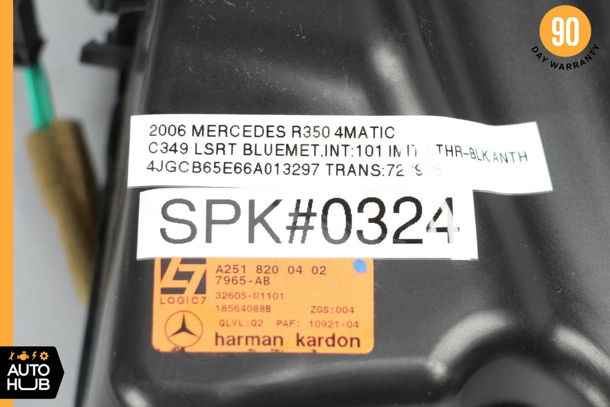 06-12 Mercedes W251 R350 R500 Quarter Sound Speaker Rear Right 2518200402 OEM - photo 11