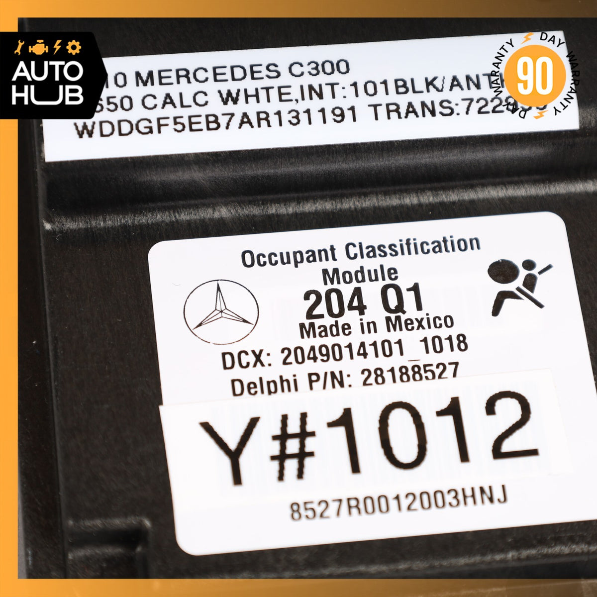 08-11 Mercedes W204 C300 C250 C63 AMG Seat Occupancy Sensor Mat SRS Module OEM - photo 8