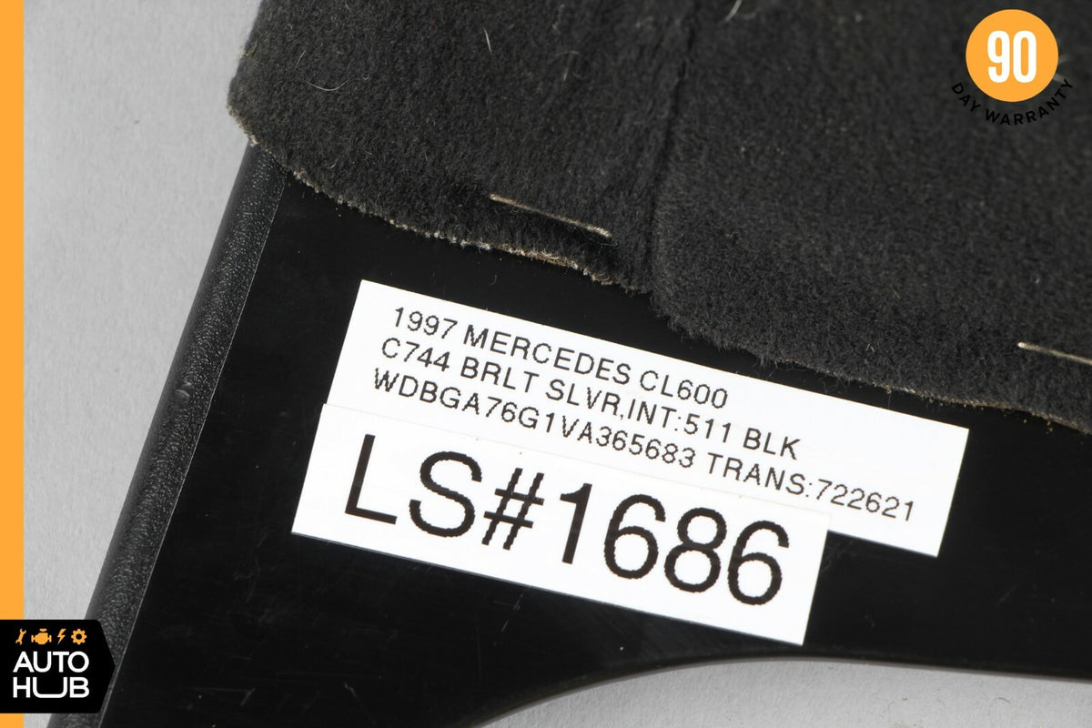 93-99 Mercedes W140 S600 Coupe CL600 Front Right Seat Inner Trim Panel Insert - photo 12