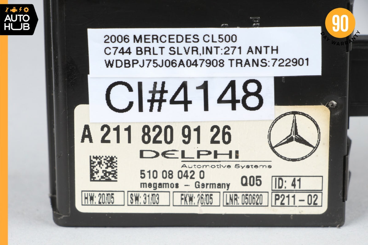 Mercedes W215 CL500 AMG S430 E320 CLK500 Anti Theft Alarm Module 2118209126 OEM - photo 8