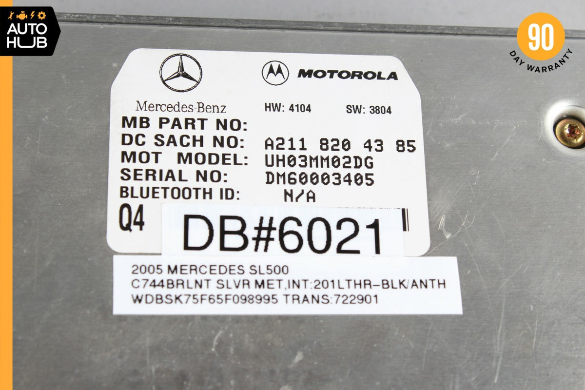 03-11 Mercedes R230 SL500 E500 Motorola Bluetooth Communication Module OEM - photo 8