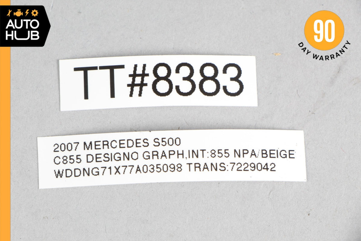 07-09 Mercedes W221 S550 S450 Rear Left Side Door Ashtray Ash Tray Nappa Beige - photo 11