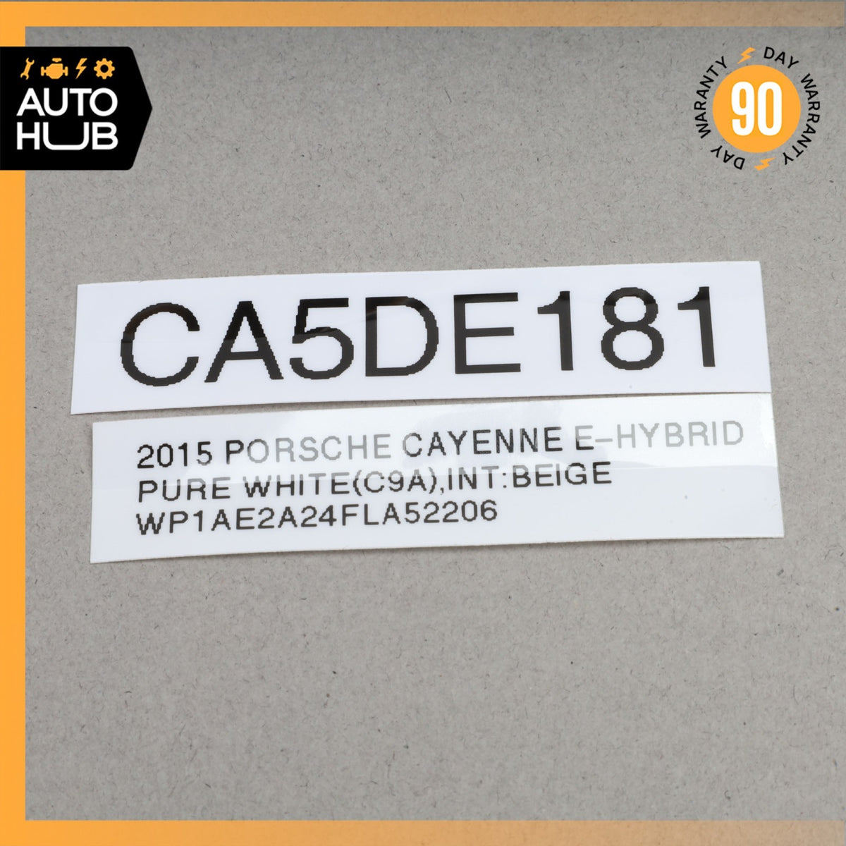 15-18 Porsche Cayenne 958 Sun Visor Sunvisor Front Left Luxor Beige OEM - photo 20