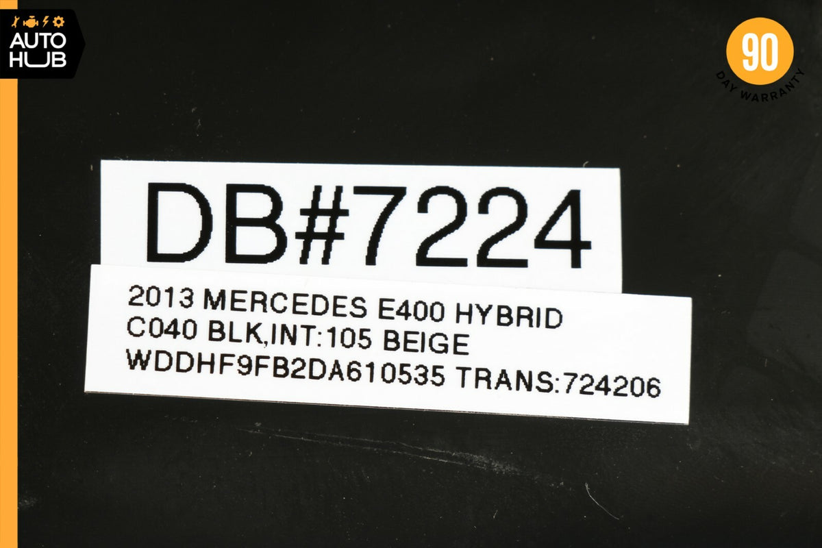 10-16 Mercedes W212 E400 E350 Right Dashboard Dash Cover Panel Trim Black OEM - photo 11