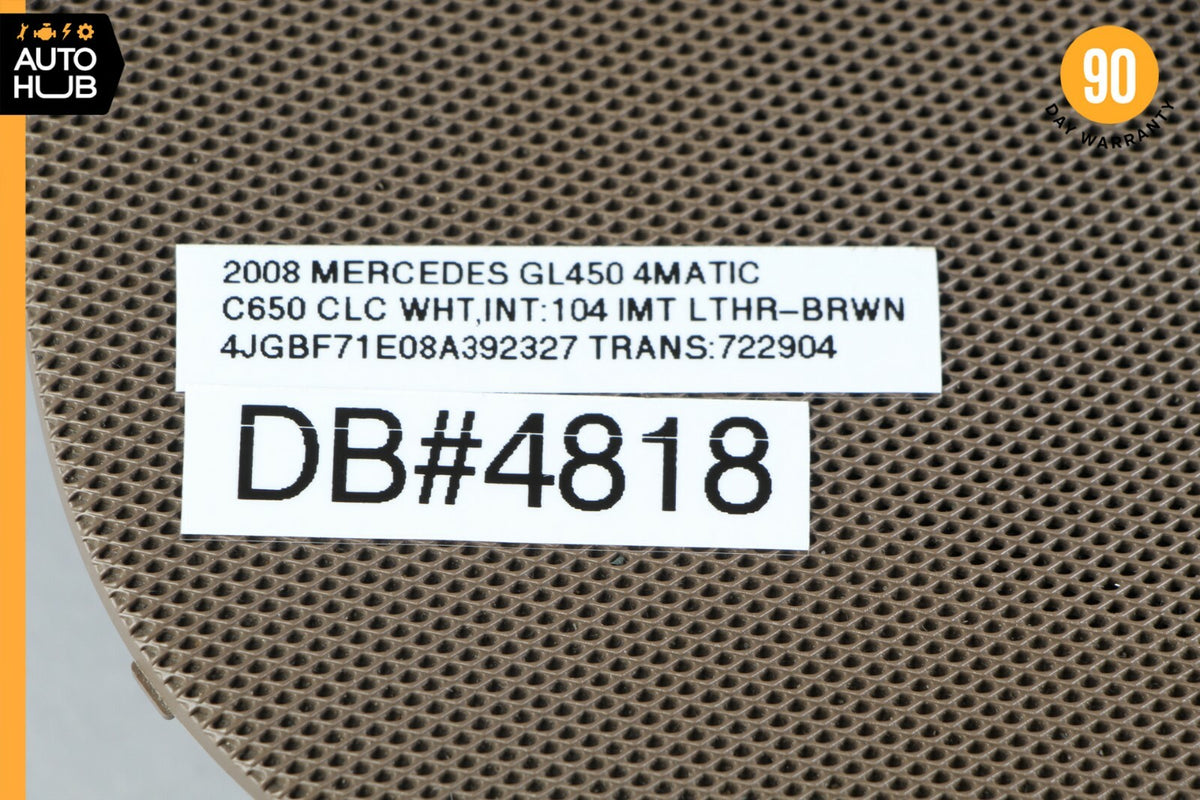 06-13 Mercedes X164 GL450 ML550 Dashboard Dash Grille Speaker Cover Brown OEM - photo 12