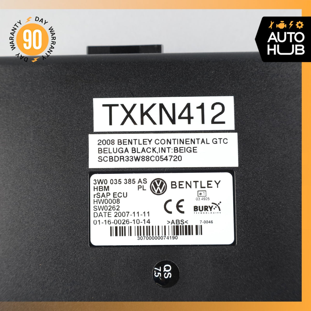 2008 Bentley Continental GTC Communication Phone Control Module OEM 63k - photo 7