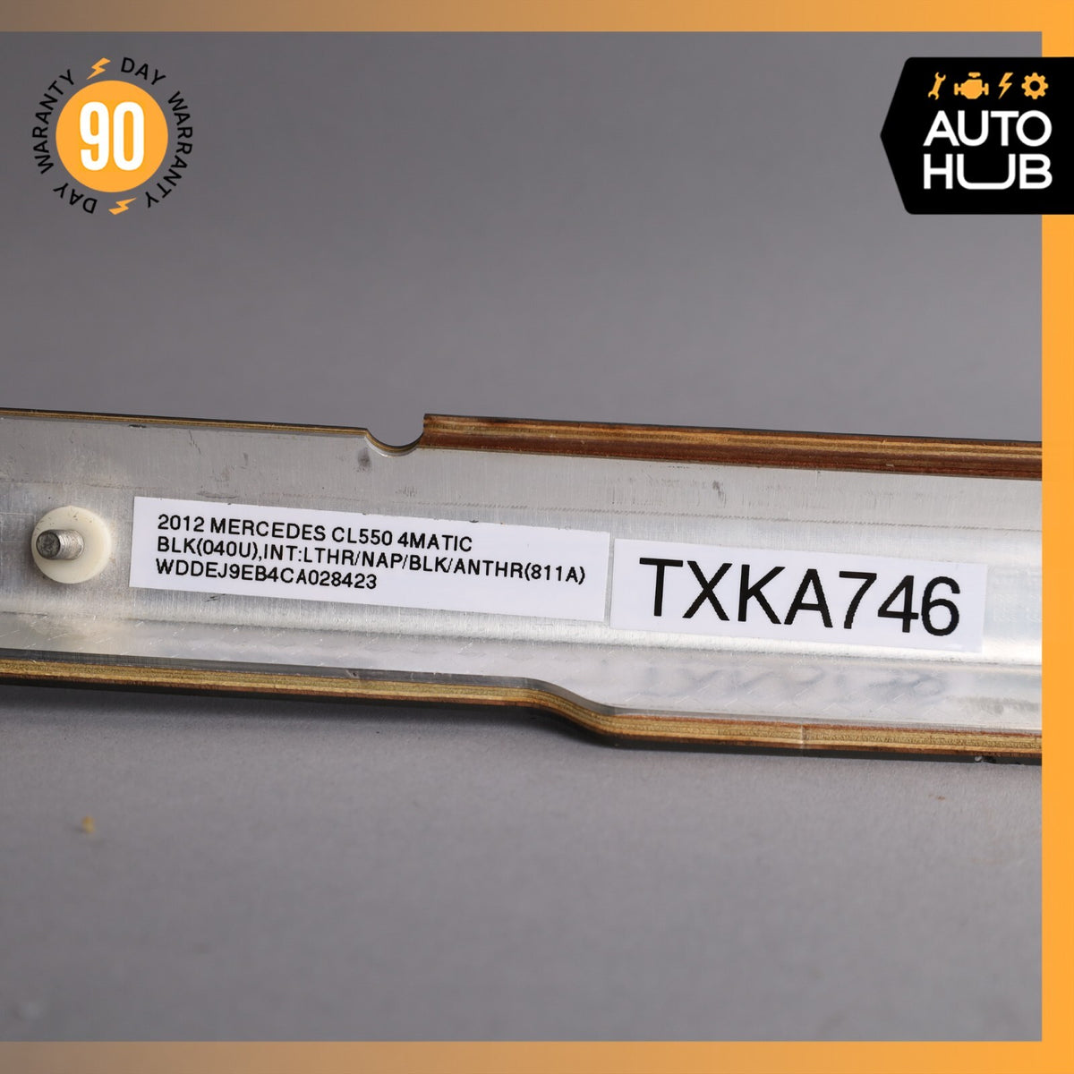 07-14 Mercedes W216 CL550 CL600 Front Right Passenger Side Door Trim Wood OEM - photo 11
