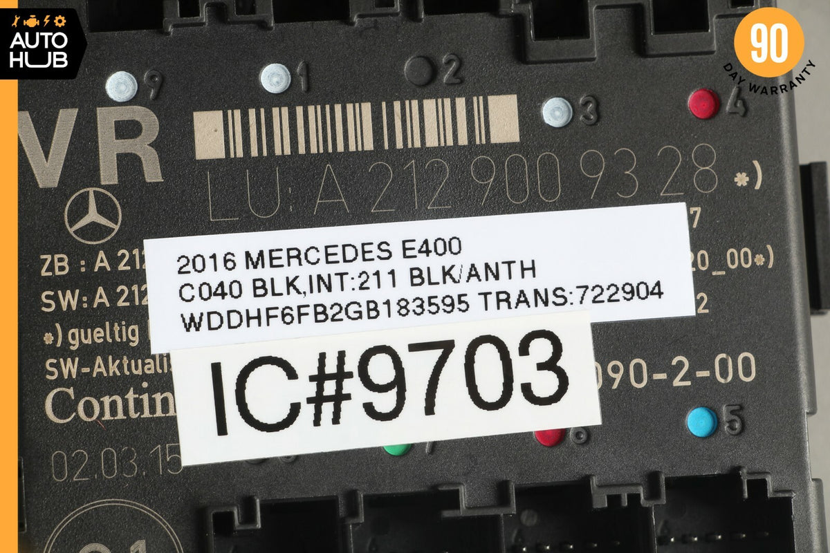 08-17 Mercedes W212 E400 C250 Front Right Passenger Side Door Control Module OEM - photo 8
