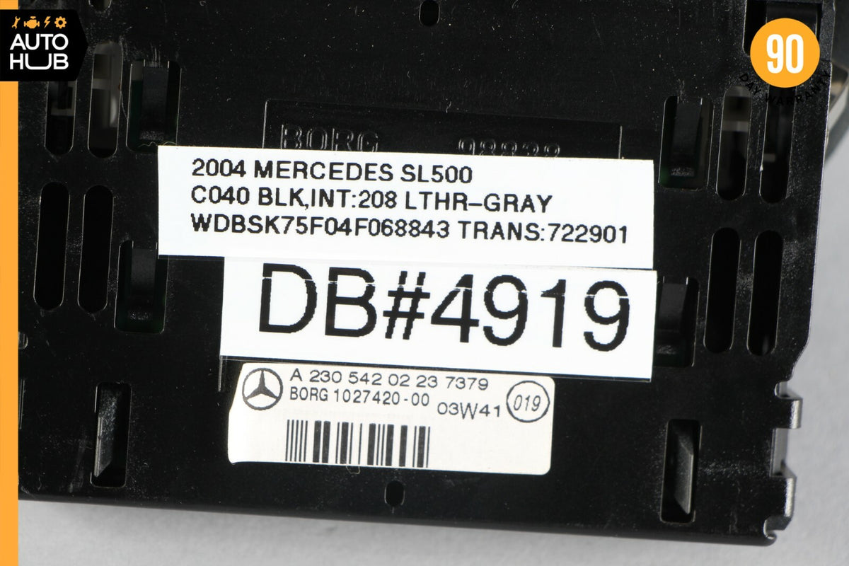 03-12 Mercedes R230 SL500 SL550 Rear Parktronic Buzzer Display PDC Gray OEM - photo 9