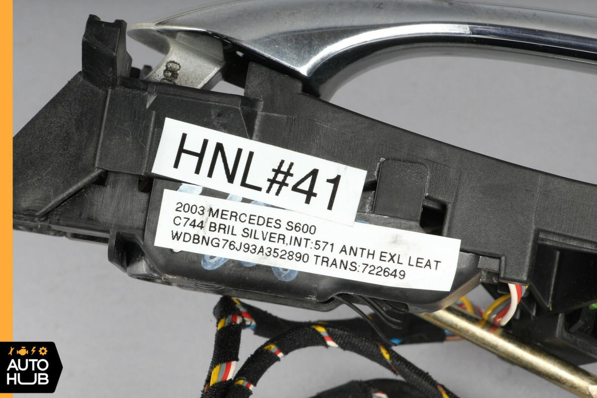 00-06 Mercedes W220 S500 CL600 Rear Right Keyless Go Exterior Door Handle OEM - photo 7