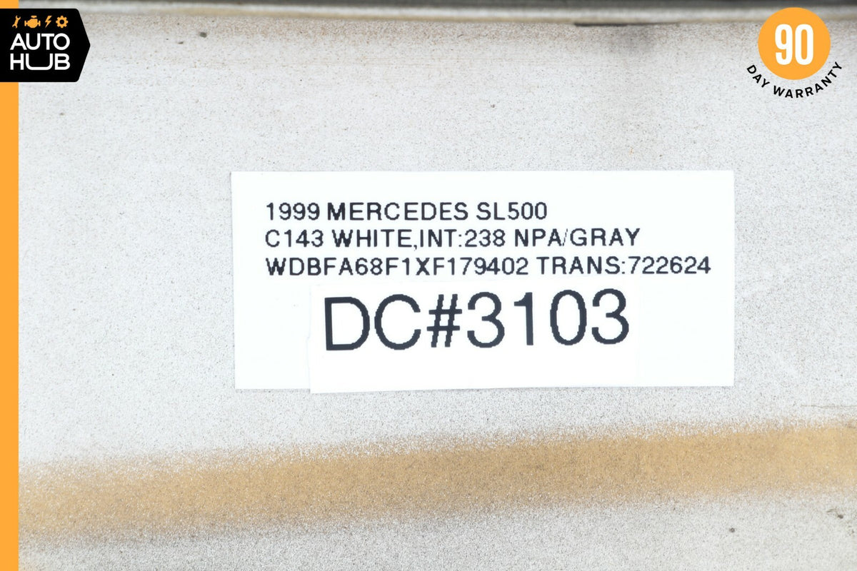 96-02 Mercedes R129 SL500 SL320 Front Left Side Fender Molding Black 1296901740 - photo 10