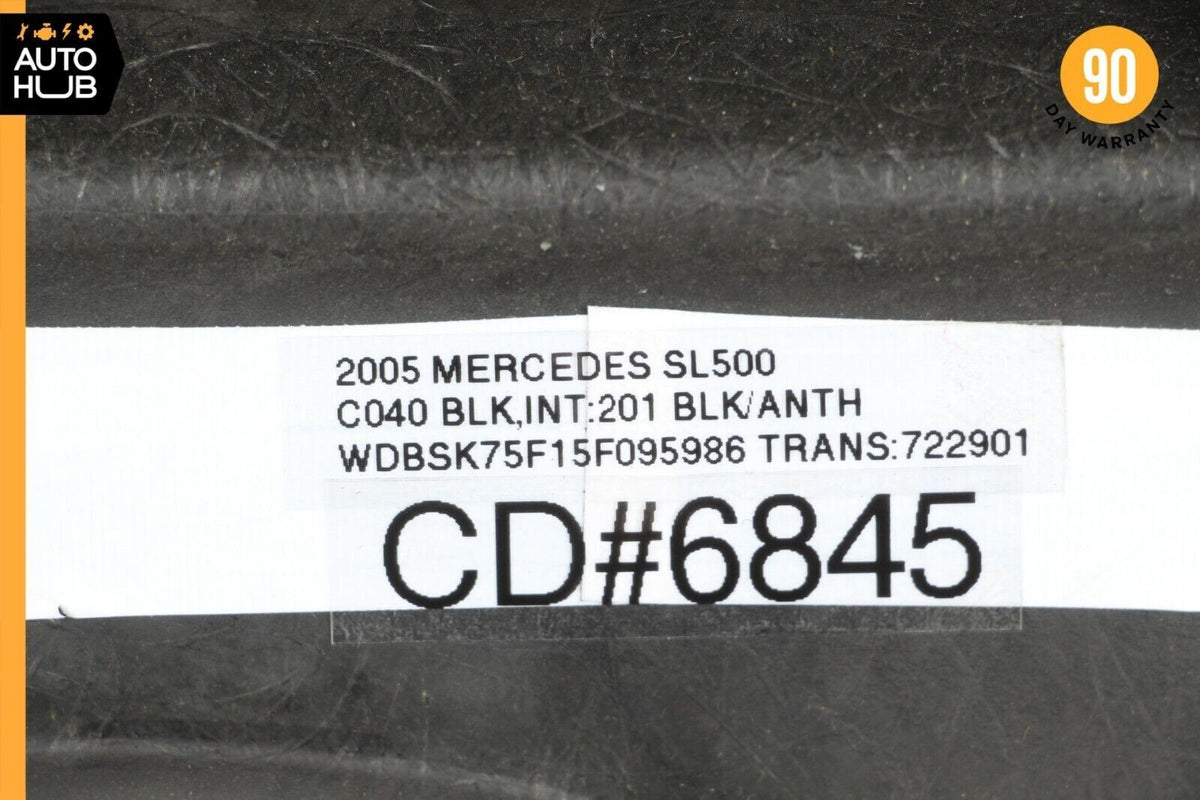 03-06 Mercedes R230 SL500 SL55 Front Window Top Upper Headliner Trim Panel 68k - photo 12