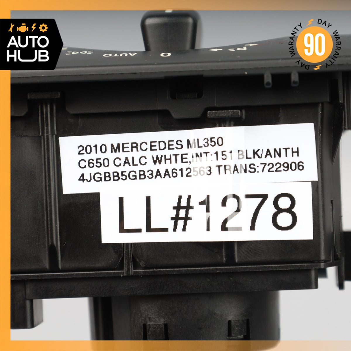 06-13 Mercedes W164 ML350 GL550 Headlight Control Switch Module Black OEM - photo 14