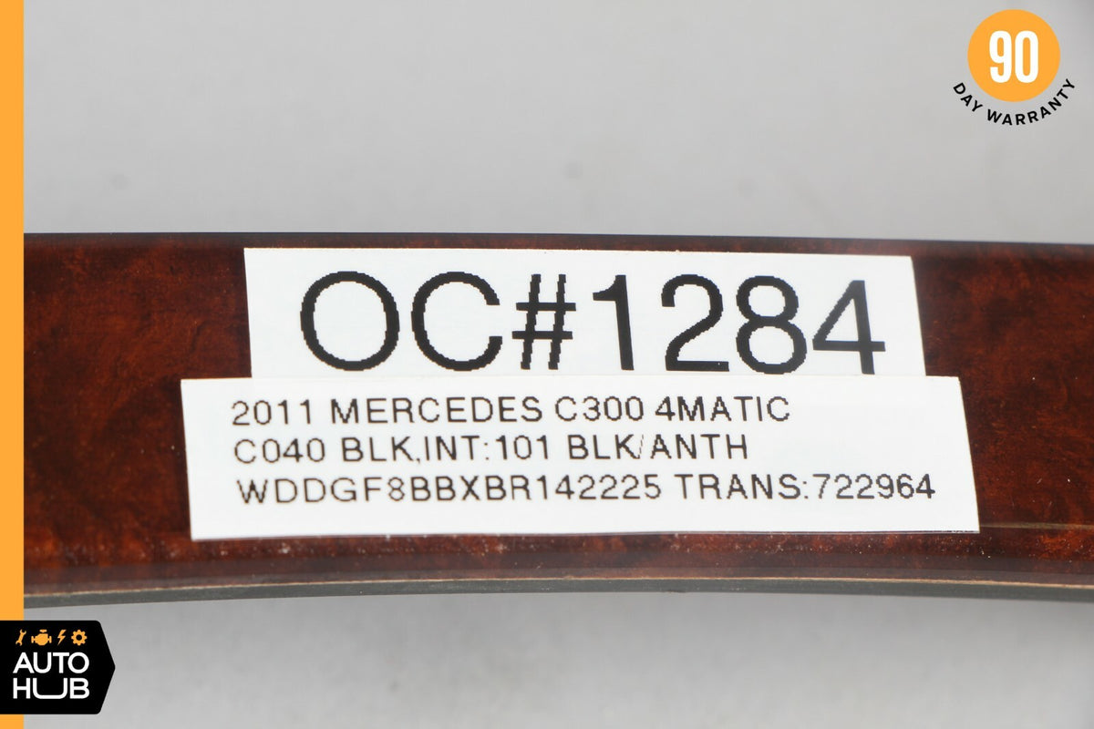 08-14 Mercedes W204 C350 C300 AC A/C Climate Control Switch Trim Bezel Wood OEM - photo 12