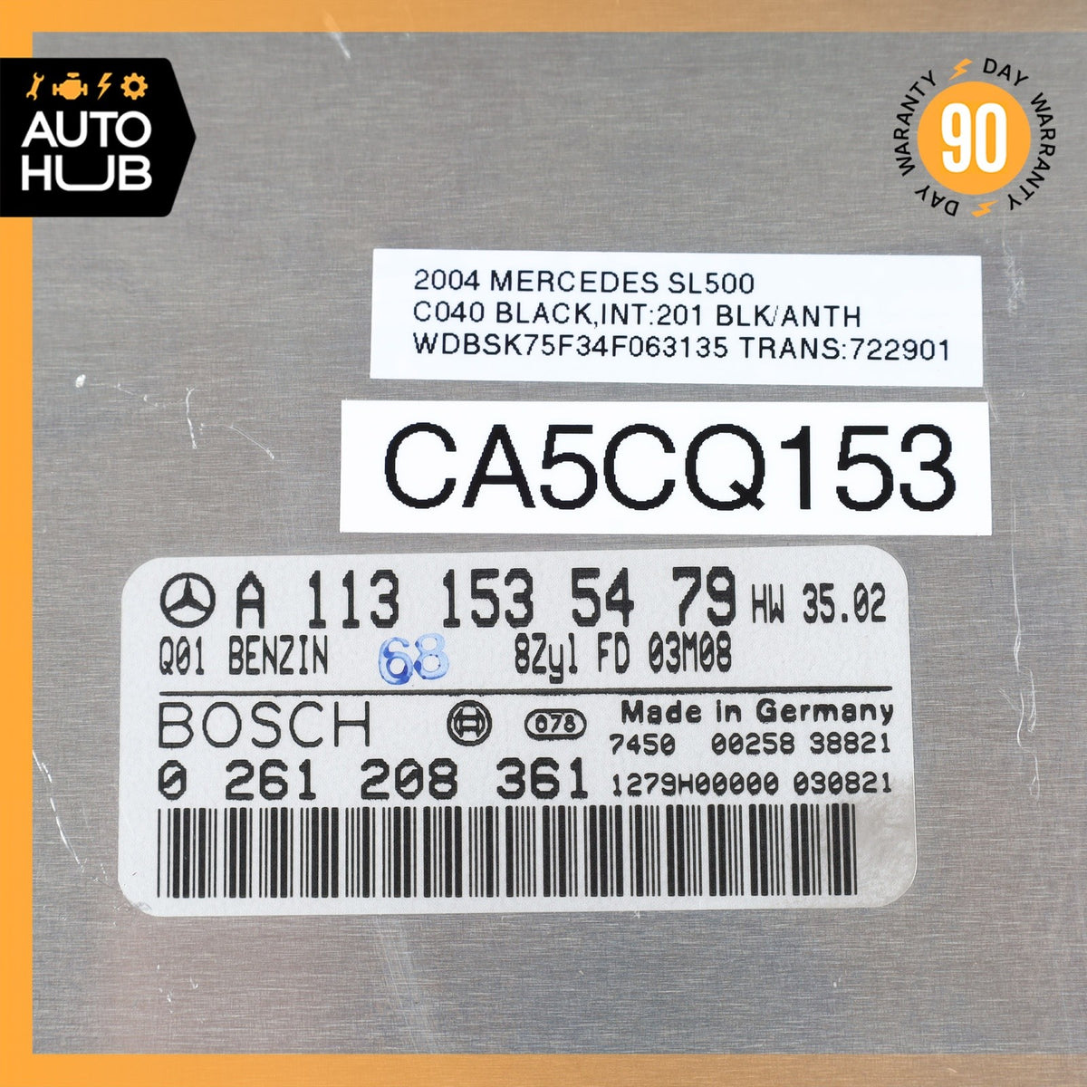 03-06 Mercedes R230 SL500 S430 ECU Engine Control Module Unit 1131535479 OEM 51k - photo 9