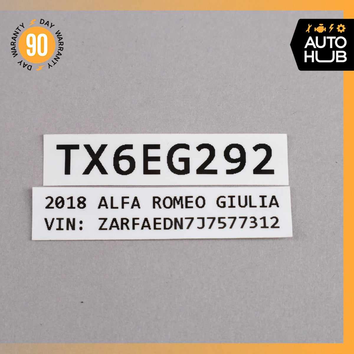 17-19 Alfa Romeo 952 Giulia Oxygen Lambda Sensor OEM 73k - photo 8