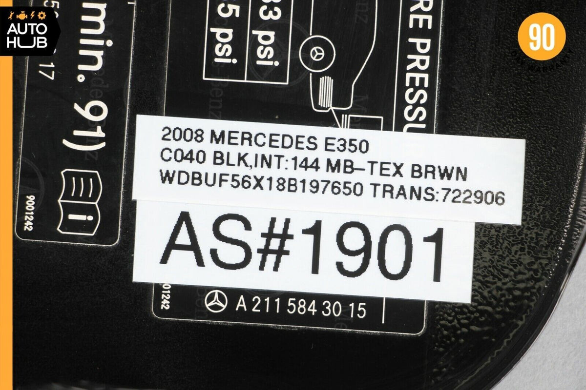 03-09 Mercedes W211 E350 E320 E550 Sedan Fuel Gas Tank Lid Door Black OEM - photo 12