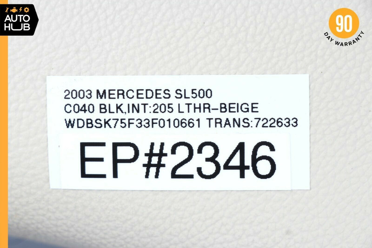 03-06 Mercedes R230 SL500 SL55 Front Left Side Interior Trim Panel A Pillar OEM - photo 12