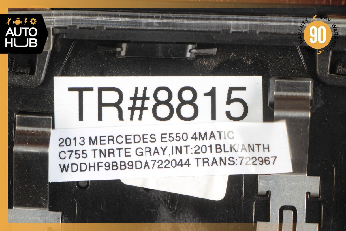 10-13 Mercedes W212 E550 E350 Dashboard Dash AC A/C Air Vent Left Trim Wood OEM - photo 11