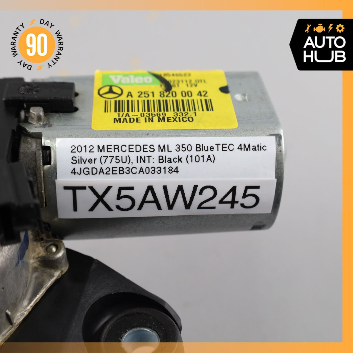 06-19 Mercedes W166 ML350 R350 ML63 AMG Rear Glass Windshield Wiper Motor OEM - photo 9