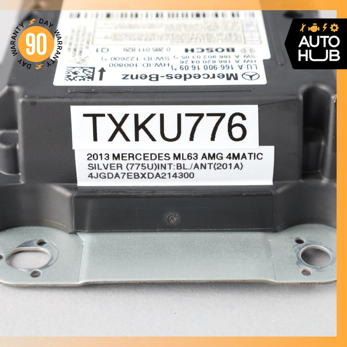 2013 Mercedes W166 ML63 AMG Safety Bag Sensor SRS Control Module 1669001609 OEM - photo 8
