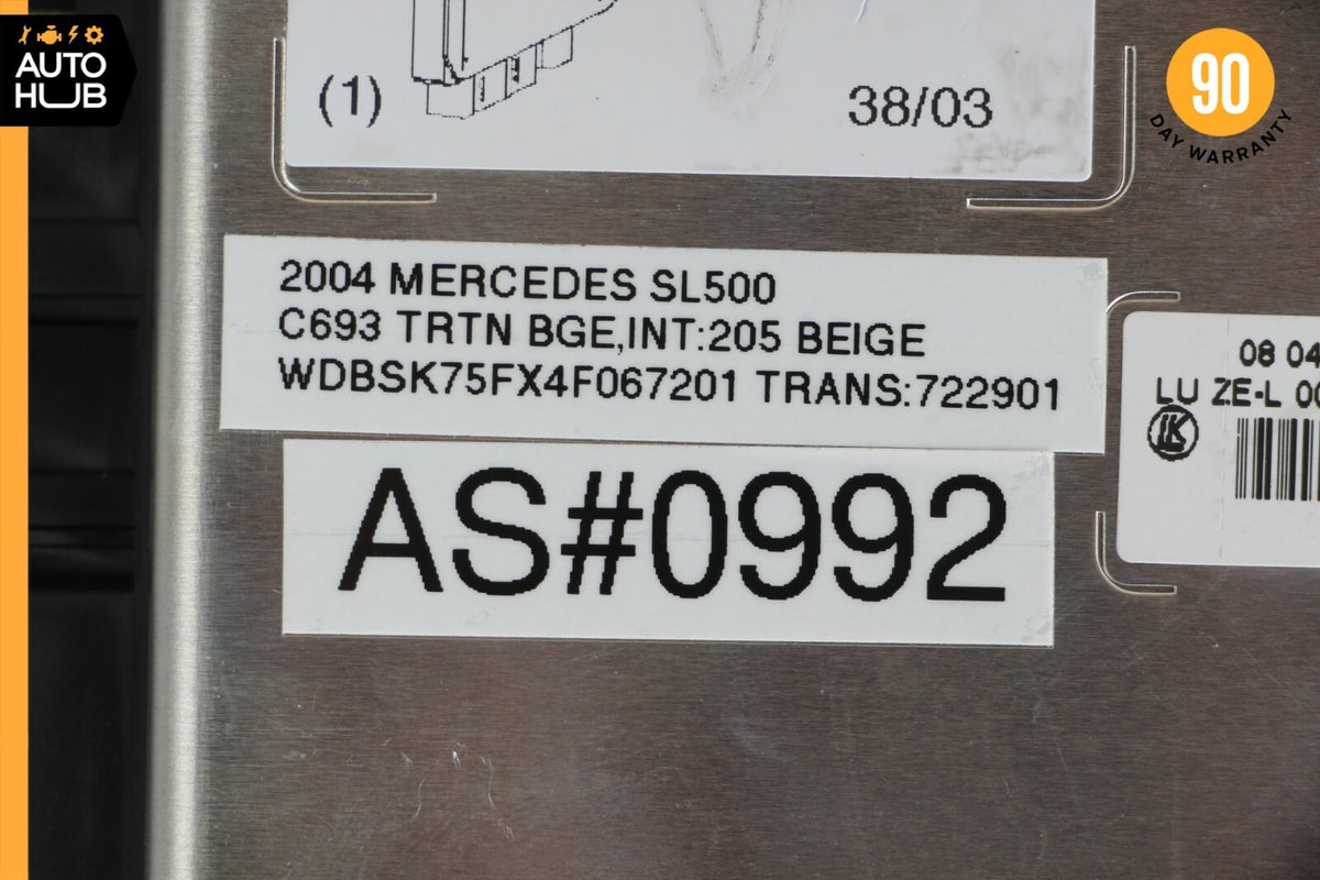 03-12 Mercedes R230 SL500 SL550 SLR Front Left SAM Fuse Box Control Module OEM - photo 12