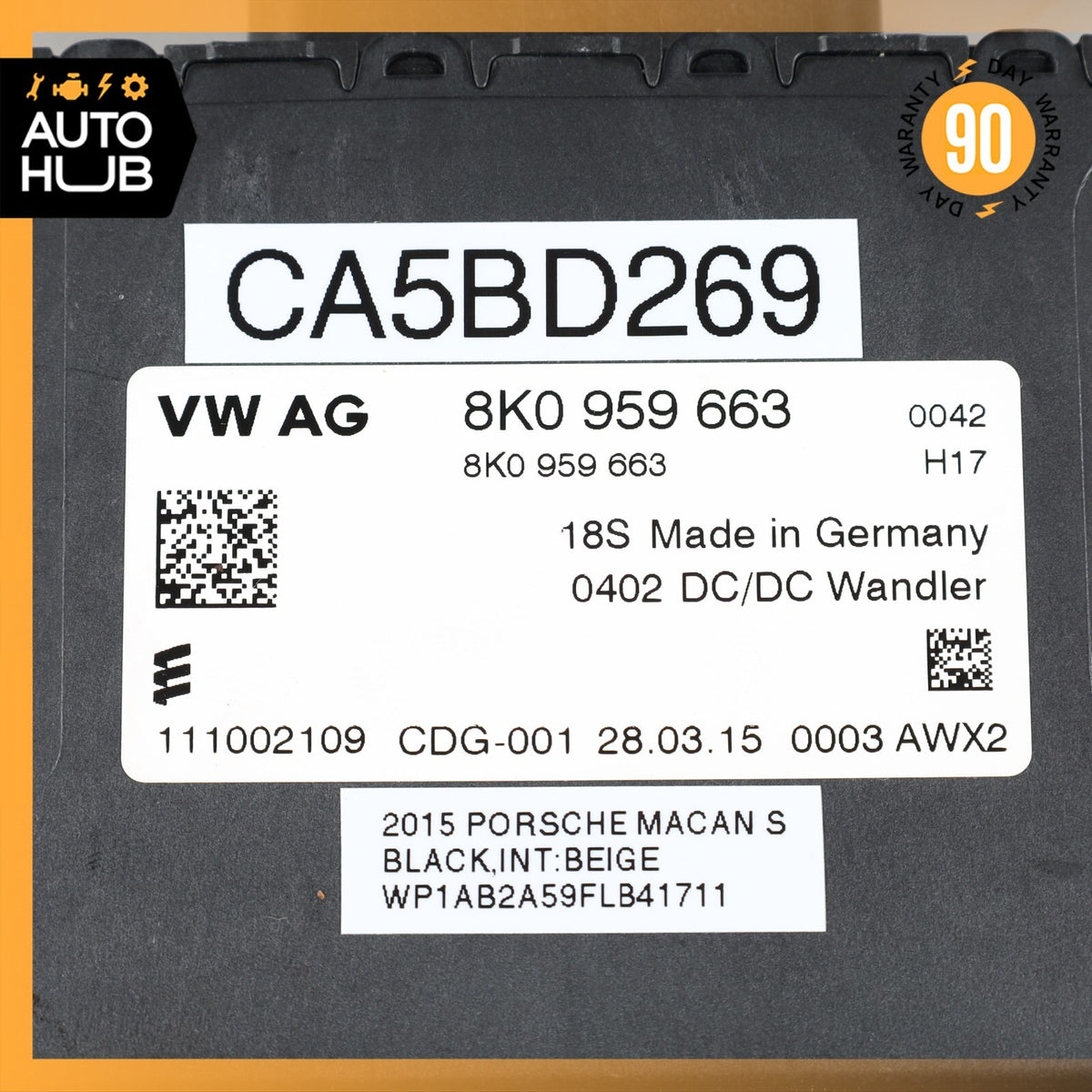 Porsche Macan 95B S Voltage Stabilizer Control Module ECU OEM - photo 7