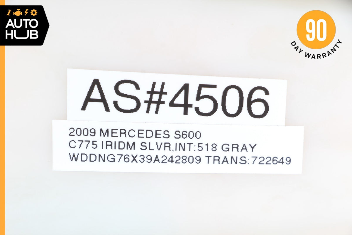 07-13 Mercedes W221 S600 S550 S63 Rear Right Quarter Upper C Pillar Suede OEM - photo 12