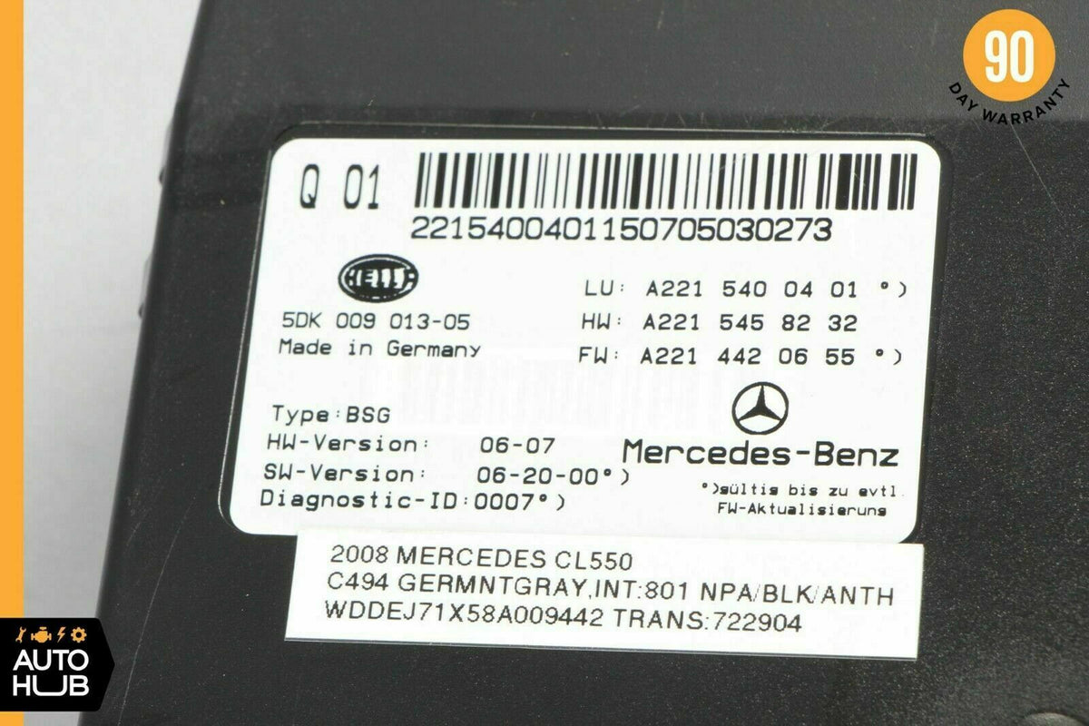 07-14 Mercedes W216 CL550 S550 Electric Power Supply Control Fuse Box Module OEM - photo 8