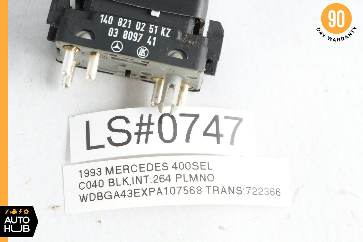 92-99 Mercedes W140 400SEL S500 CL600 Window Regulator Control Switch Button OEM - photo 6