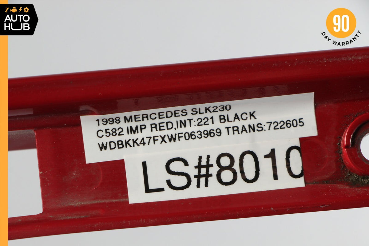 97-00 Mercedes R170 SLK230 Rear Trunk Lift Gate Handle Trim Red 1707580138 OEM - photo 12