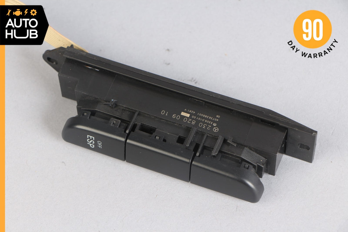Mercedes R230 SL500 SL55 AMG Center Console ESP Switch Control Button OEM - photo 6