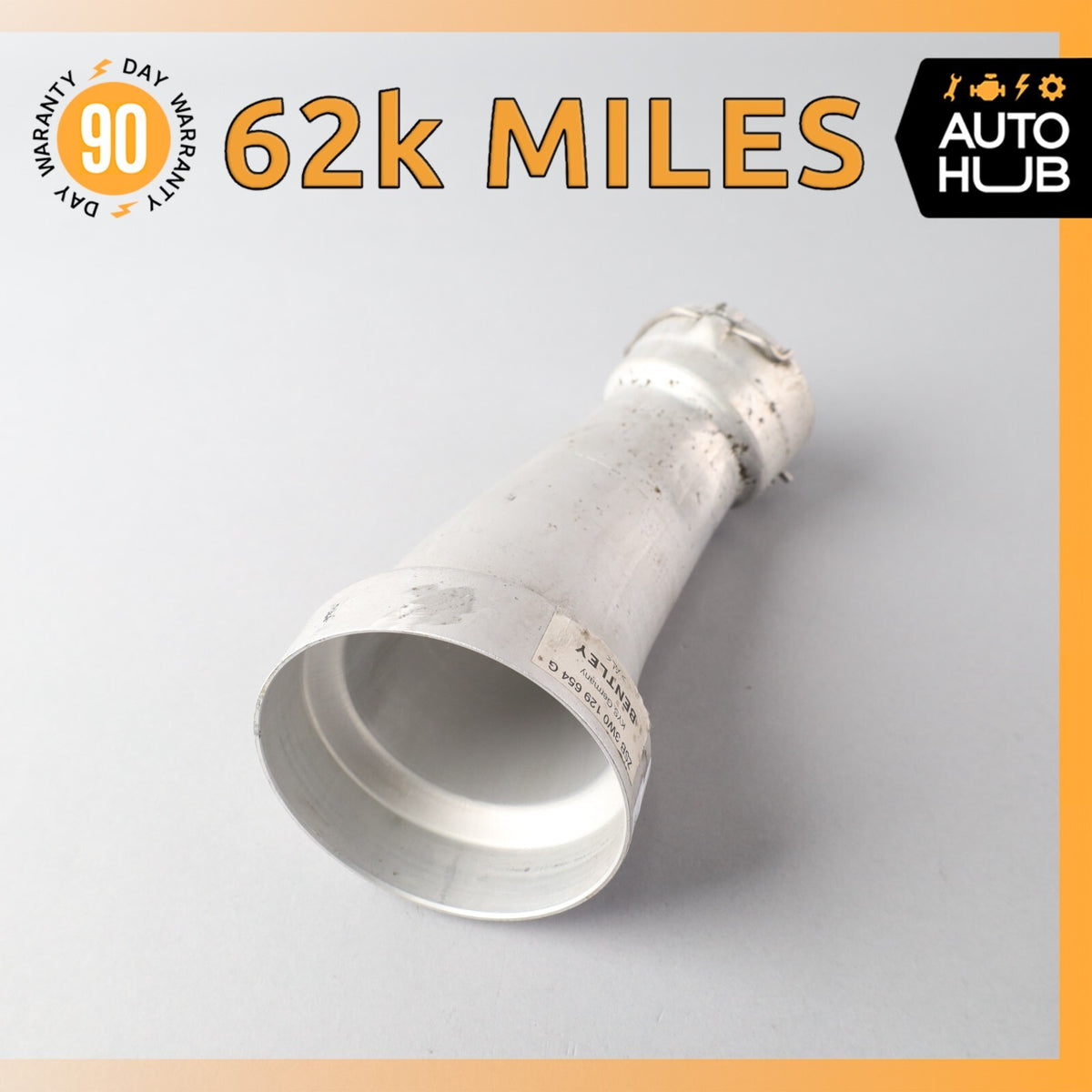 03-12 Bentley Continental GTC GT 6.0L Left Side Air Intake Hose Pipe OEM 62k - photo 1