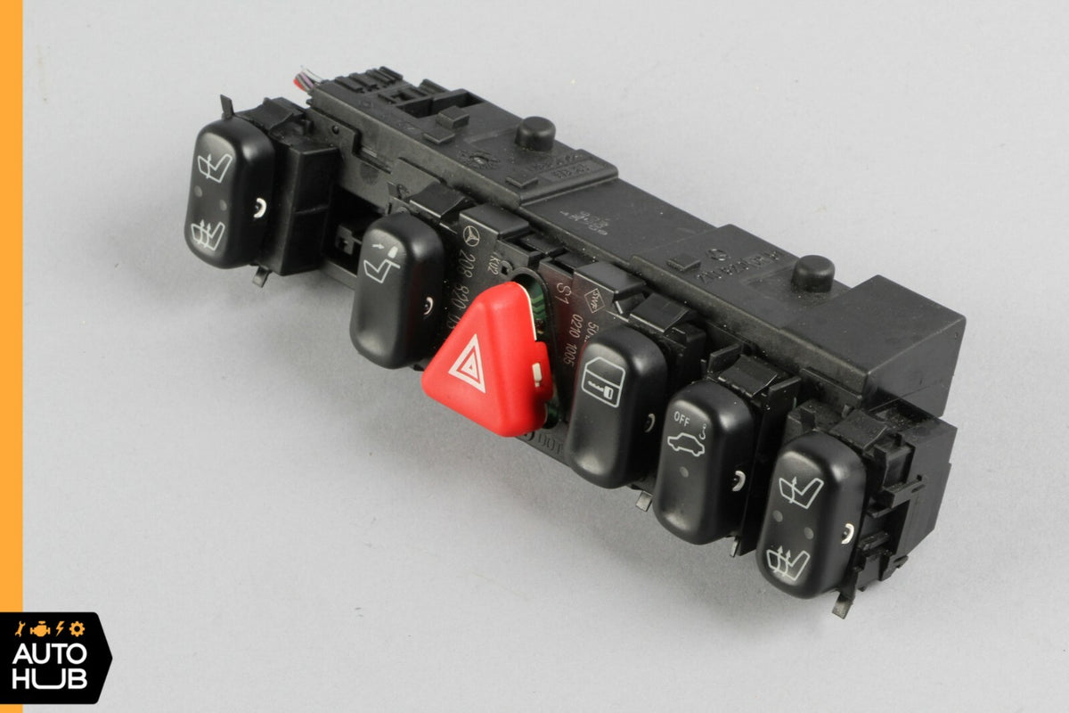 98-02 Mercedes W208 CLK320 E430 Hazard Door Lock Switch Control Panel OEM - photo 6
