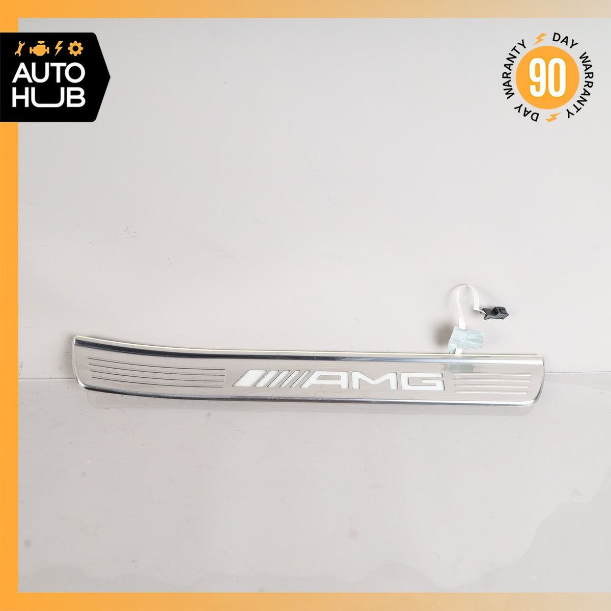 14-20 Mercedes W222 S63 AMG S550 Rear Right Illuminated Door Step Sill Panel OEM - photo 2