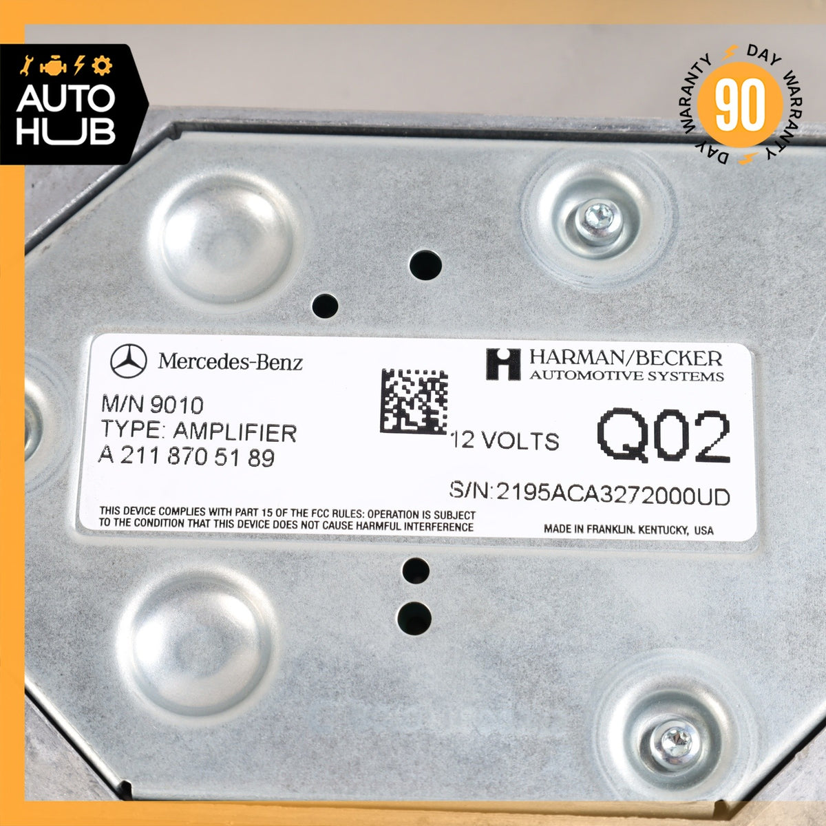 08-18 Mercedes W164 ML350 E350 R350 Subwoofer Amp Amplifier Harman Becker OEM - photo 8
