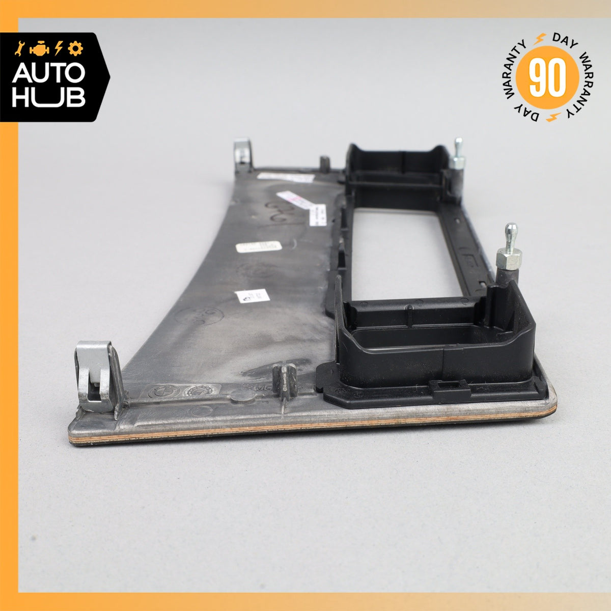 04-10 BMW E60 550i 528i 535i Dashboard Switch Cover Panel Trim Wood OEM - photo 9