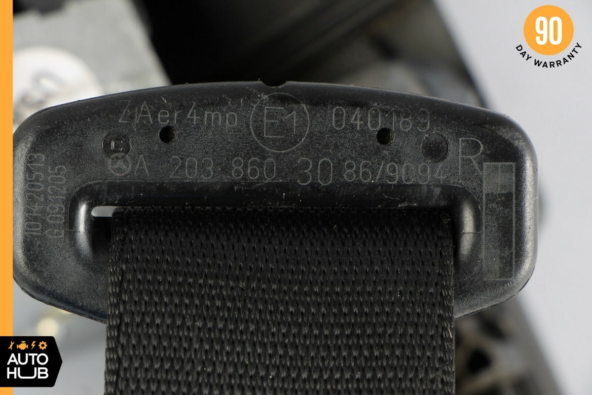 05-07 Mercedes W203 C230 C320 Front Right Side Seat Belt Seatbelt Black OEM - photo 11