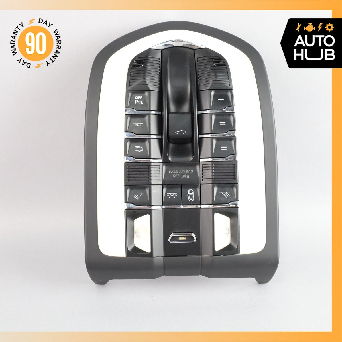 10-18 Porsche Cayenne 958 Panamera Front Overhead Dome Light Lamp Black OEM - photo 2