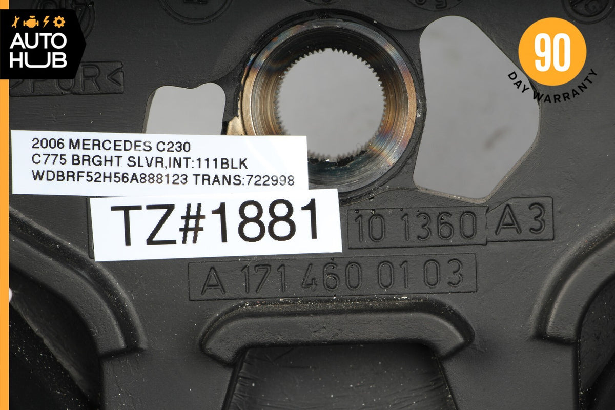 05-08 Mercedes W203 C230 SLK350 C350 Sport Steering Wheel Black 1714600103 OEM - photo 12