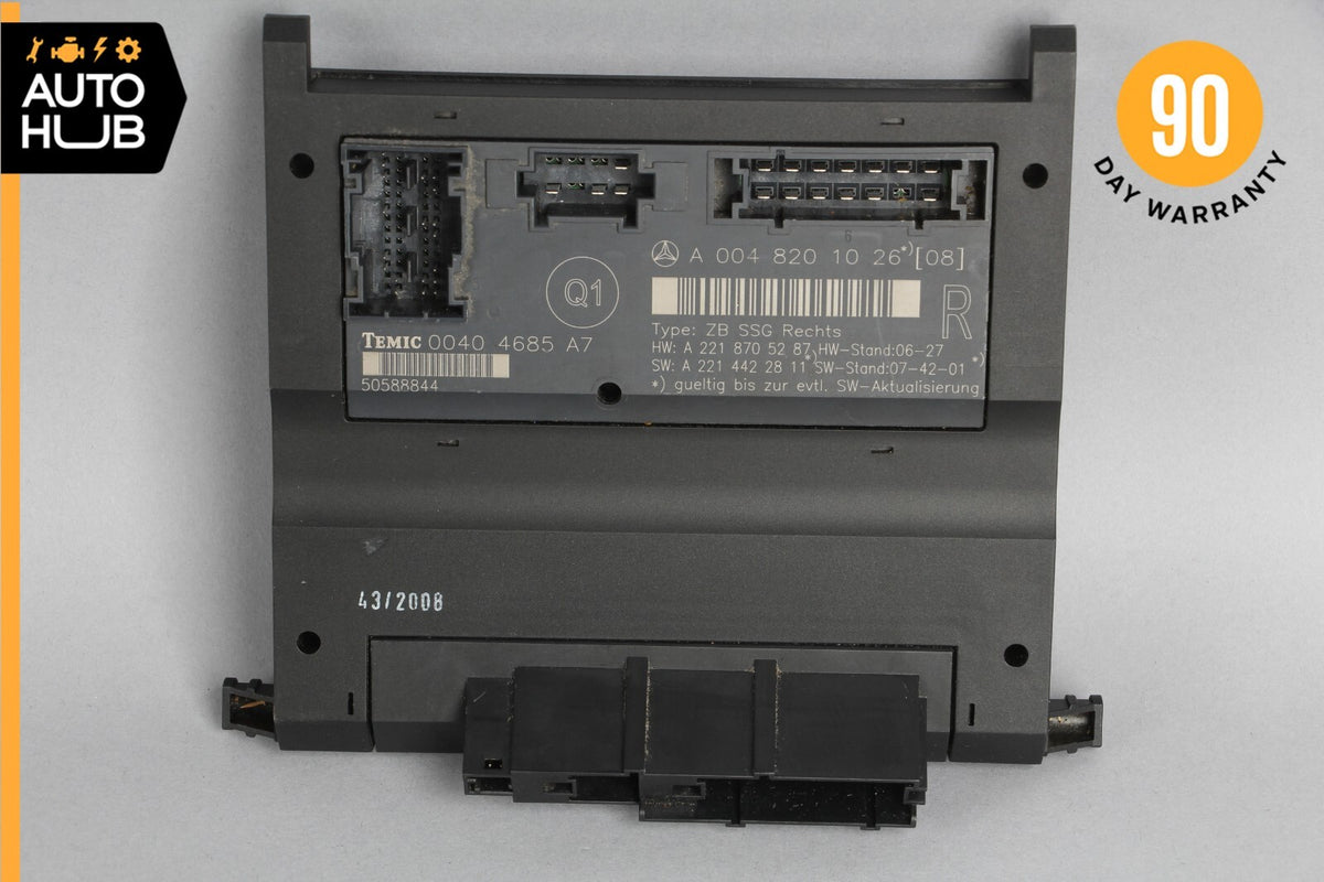 07-13 Mercedes W221 S550 S400 Front Right Side Under Seat Control Unit OEM - photo 8