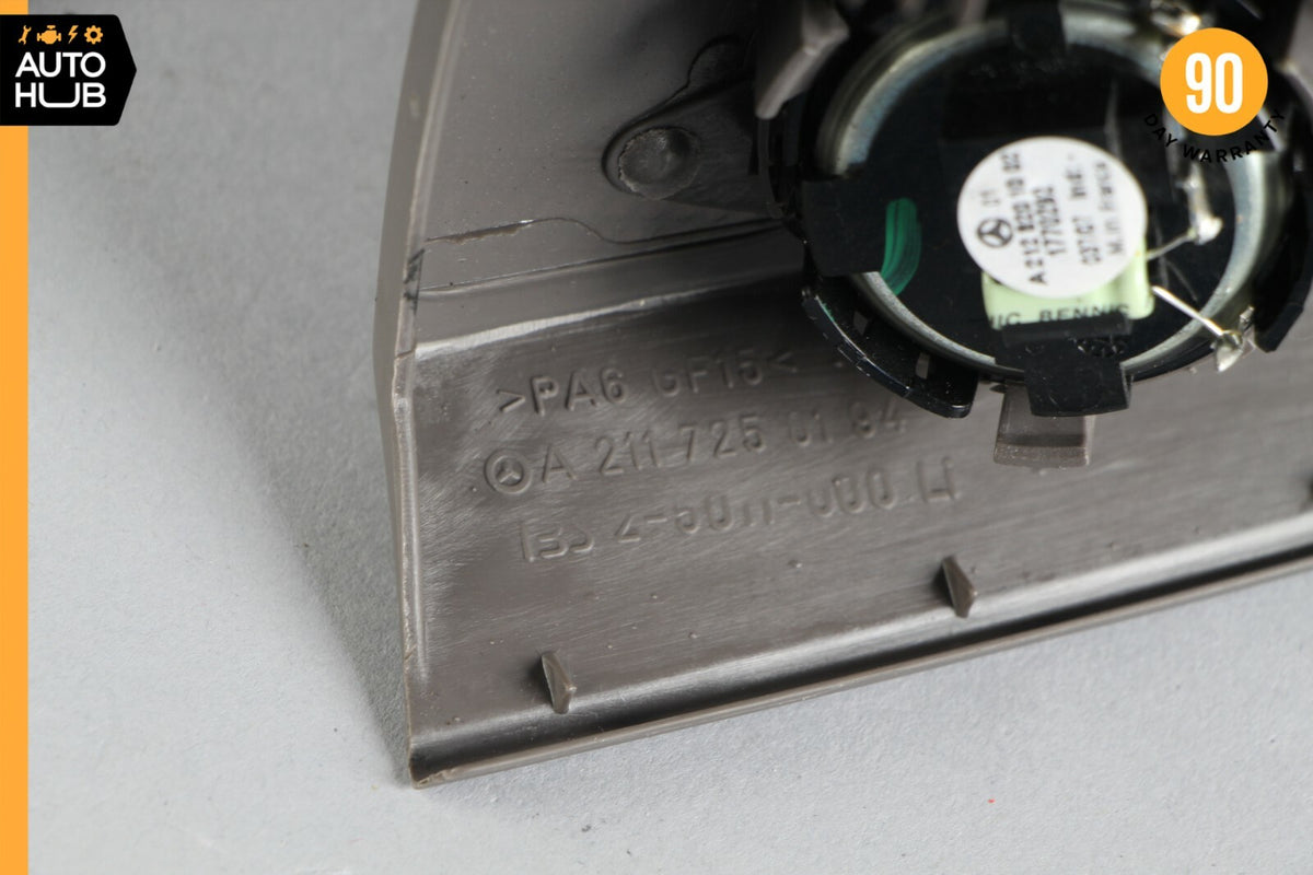 07-09 Mercedes W211 E350 E320 Tweeter Speaker Cover Left Driver Side Gray OEM - photo 8