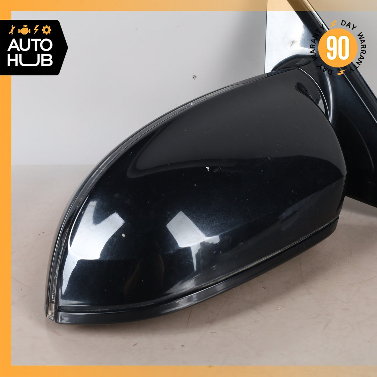 11-18 Audi D4 A8 S8 Front Left Side Rear View Mirror w/ Blind Spot Black OEM - photo 4