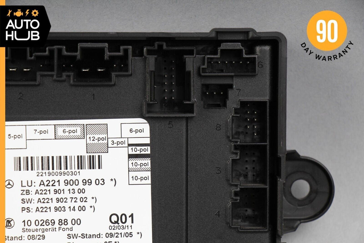 07-13 Mercedes W221 S550 S400 Rear Right or Left Side Door Control Module OEM - photo 3