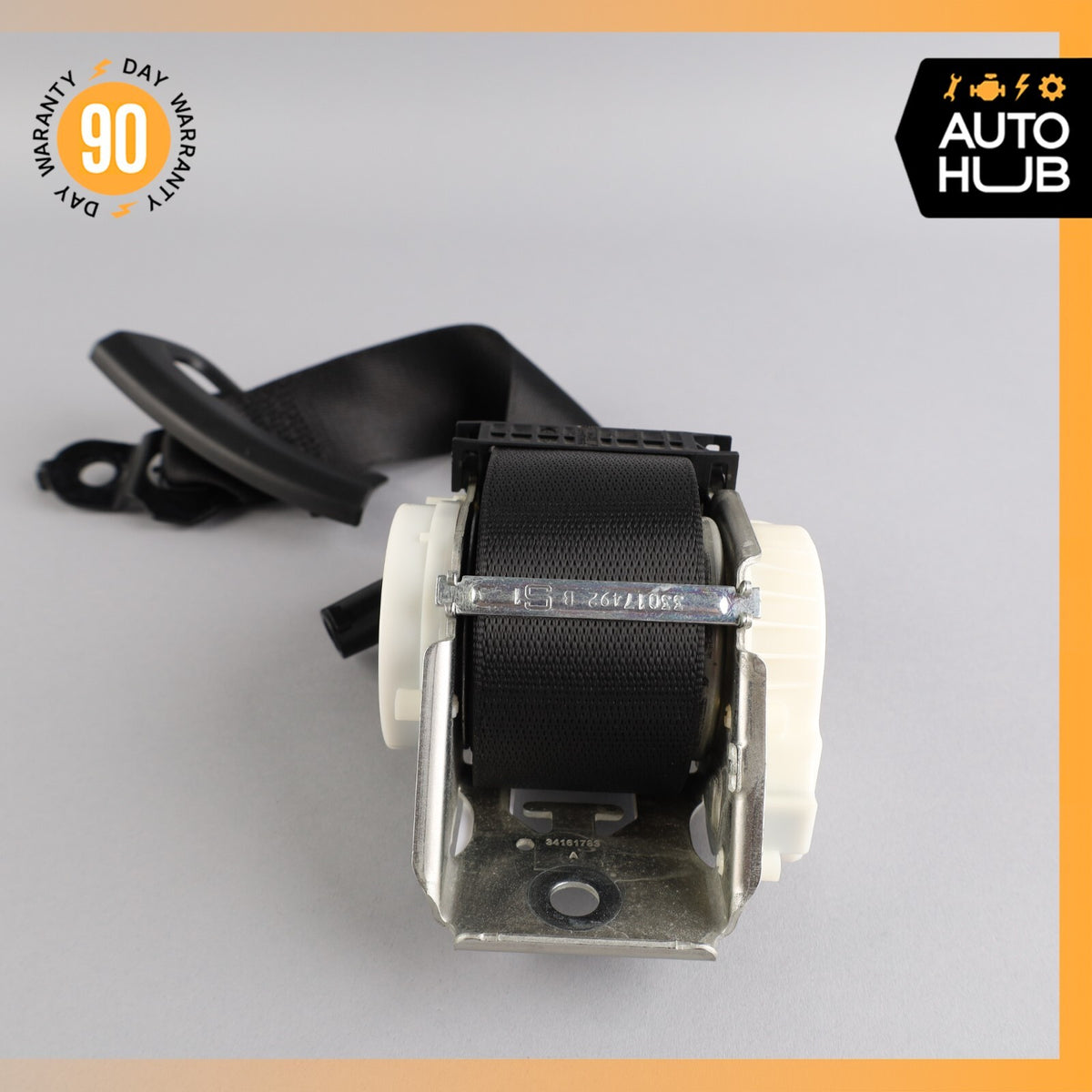 14-17 Mercedes W222 S600 S550 Rear Center Seat Belt Retractor Buckle Black OEM - photo 14