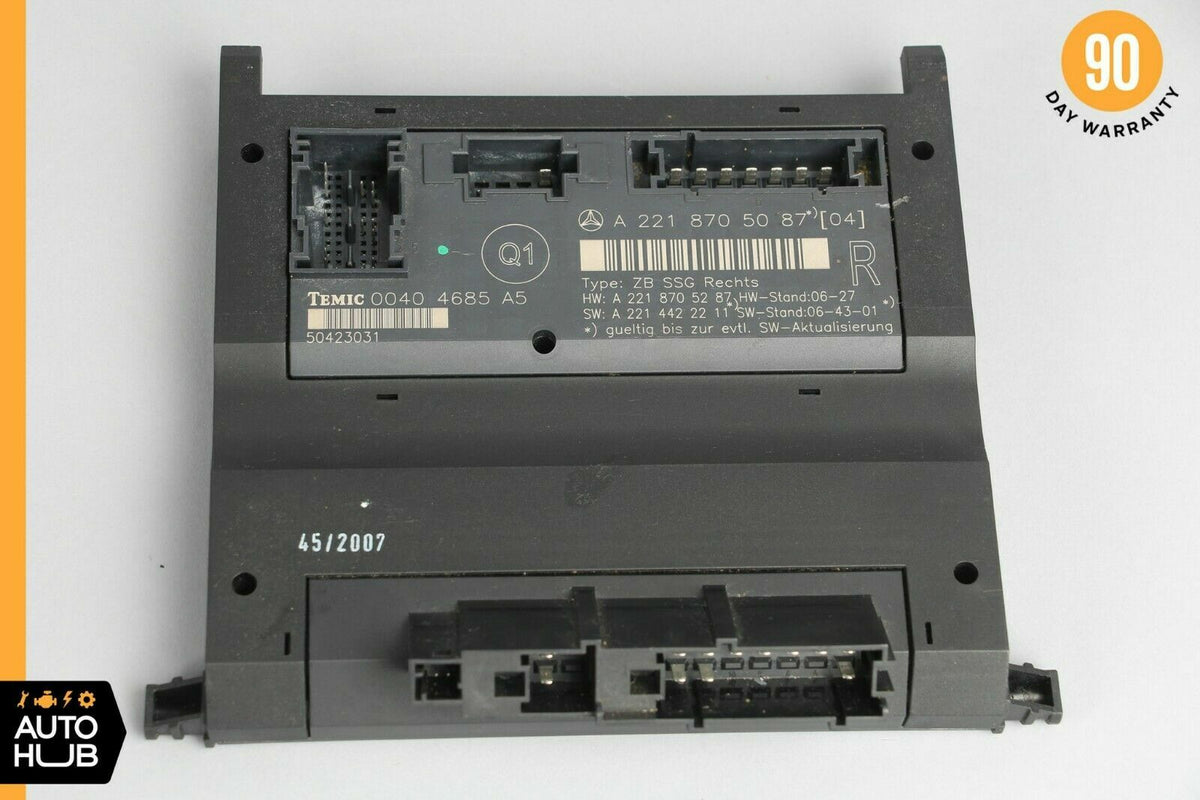 07-13 Mercedes W221 S600 S550 S350 Front Right Side Under Seat Control Unit OEM - photo 6