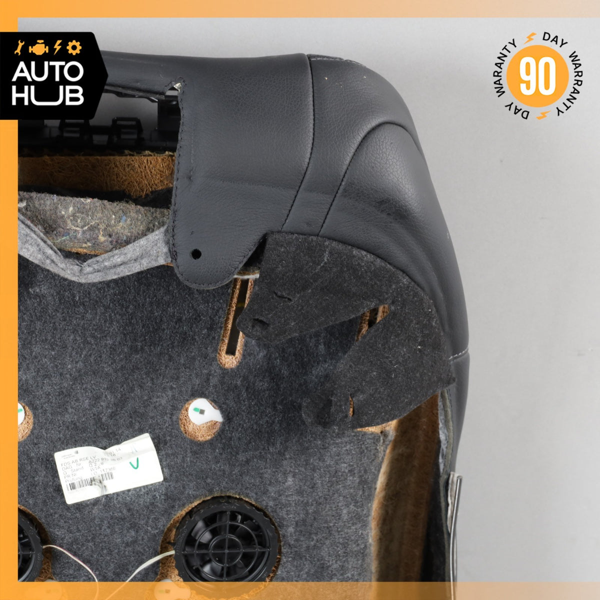 14-17 Mercedes W222 S550 S550e Front Left Side Seat Upper Back Cushion Black OEM - photo 14