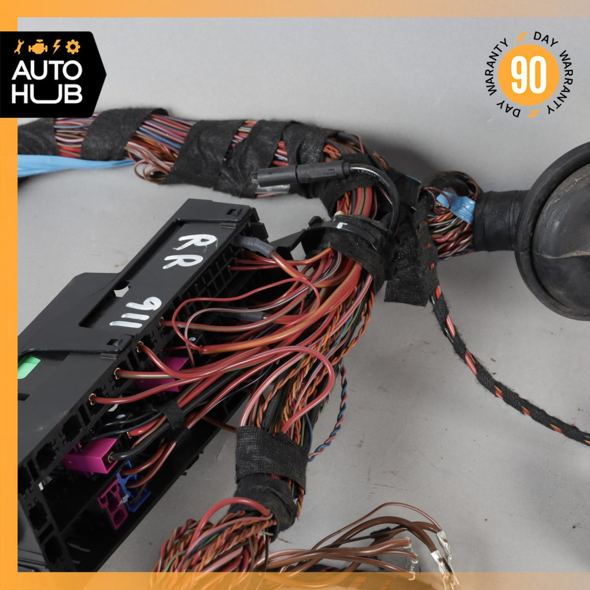 17-19 Porsche 991 911 C4S Rear Right Relay Fuse Box Wiring Harness Cut OEM 24k - photo 8