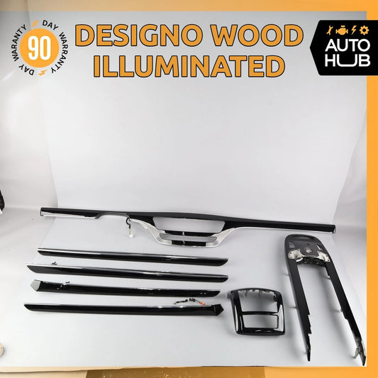 07-09 Mercedes W221 S63 S550 Dashboard Center Console Door Panel Trim Set OEM - photo 1